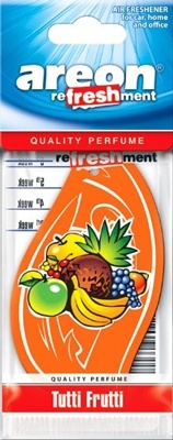 Ароматизатор салона бумажный Areon Refreshment (тутти фрутти)