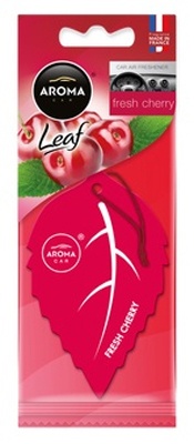 Ароматизатор салона бумажный Aroma Car Leaf (вишня)