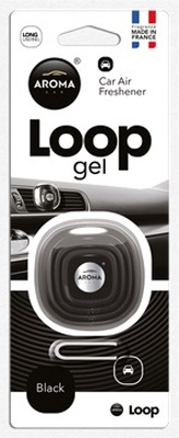 Ароматизатор салона гелевый Aroma Car Loop Gel Black
