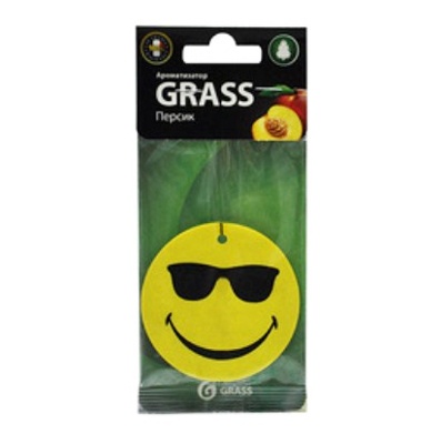 Ароматизатор салона бумажный Grass Smile (персик)