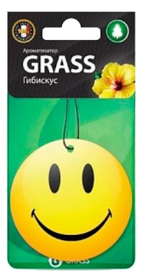 Ароматизатор салона бумажный Grass Smile (гибискус)