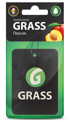 Ароматизатор салона бумажный Grass (персик)