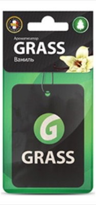 Ароматизатор салона бумажный Grass (ваниль)