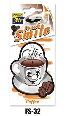 Ароматизатор салона бумажный JEES Smile (кофе)