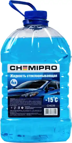 Жидкость стеклоомывающая Chemipro -15С зимняя / CH039 (4л)
